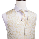 Funki Buys | Vests | Men's Luxury 5 Pcs Wedding Vest Tie Set