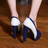 Funki Buys | Shoes | Women's Formal 2 Toned Block Heel Shoes