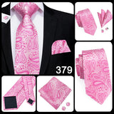 Funki Buys | Neckties | Men's 3 Pcs Elegant Formal Silk Tie Sets