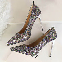 Funki Buys | Shoes | Women's High Heel Glitter Prom Pumps