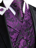 Funki Buys | Vests | Men's 4 Pcs Formal Floral Tie Vest Set