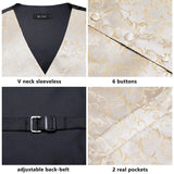 Funki Buys | Vests | Men's Luxury 5 Pcs Wedding Vest Tie Set