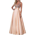 Funki Buys | Dresses | Women's Sequined Formal Prom Dress