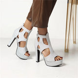 Funki Buys | Shoes | Women's Shimmery High Platform Sandals