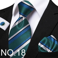Funki Buys | Neckties | Men's Classic Striped Jacquard Tie Set
