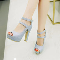 Funki Buys | Shoes | Women's Sequin Peep Toe Platform Sandal