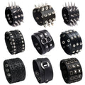 Funki Buys | Bracelets | Unisex Wide Cuff Goth Bracelet