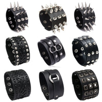 Funki Buys | Bracelets | Unisex Wide Cuff Goth Bracelet