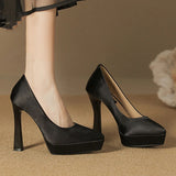 Funki Buys | Shoes | Women's Elegant Satin High Heel Pumps