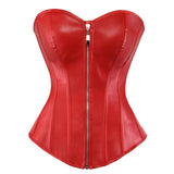 Funki Buys | Lingerie | Women's Faux Leather Zip Up Corset