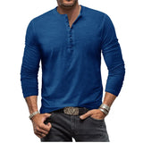 Funki Buys | Shirts | Men's Casual Long Sleeve Henly Shirt