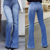 Funki Buys | Pants | Women's Boyfriend Jeans | Mom Jeans | Flared Pants