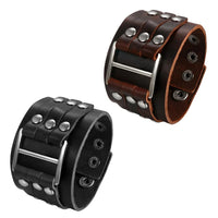 Funki Buys | Bracelets | Unisex Leather Studded Wristband