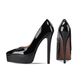 Funki Buys | Shoes | Women's Genuine Patent Black Stilettos