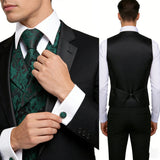 Funki Buys | Vests | Men's 4 Pcs Formal Floral Tie Vest Set