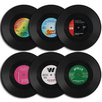 Funki Buys | Coasters | Vinyl Retro Record Coasters 6 Pcs Set