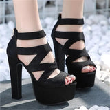 Funki Buys | Shoes | Women's Cross Strap Gladiator Sandals