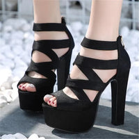 Funki Buys | Shoes | Women's Cross Strap Gladiator Sandals