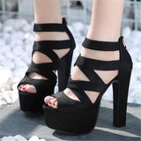 Funki Buys | Shoes | Women's Cross Strap Gladiator Sandals
