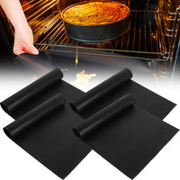Funki Buys | Grill Mats | 4 Pcs Large Non Stick Oven Liner Grill Mats