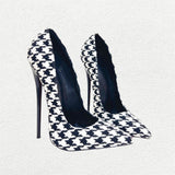 Funki Buys | Shoes | Women's Custom Houndstooth Super High Heels