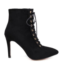 Funki Buys | Boots | Women's Suede Lace Up Stiletto Short Boot