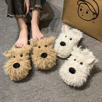 Funki Buys | Shoes | Women's Cute Shaggy Dog Slippers