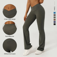 Funki Buys | Pantalons | Leggings évasés de yoga tendance pour femmes