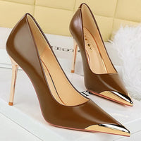 Funki Buys | Shoes | Women's Dress Shoes Metal Toe and Heel