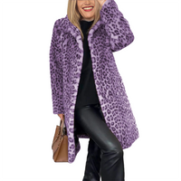 Funki Buys | Jackets | Women's Leopard Print Plush Coat