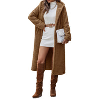 Funki Buys | Jackets | Women's Long Hooded Plush Jacket