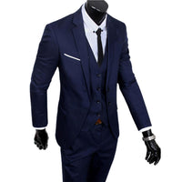 Funki Buys | Suits | Men's Classic 3 Pcs Formal Wedding Suit