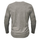Funki Buys | Shirts | Men's Casual Long Sleeve Henly Shirt