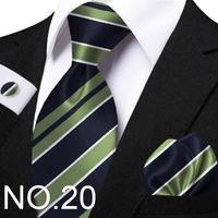 Funki Buys | Neckties | Men's Classic Striped Jacquard Tie Set