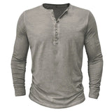 Funki Buys | Shirts | Men's Casual Long Sleeve Henly Shirt