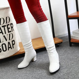 Funki Buys | Boots | Women's Knee High Block Heeled Boots