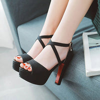 Funki Buys | Shoes | Women's Sequin High Platform Sandals