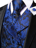 Funki Buys | Vests | Men's 4 Pcs Formal Floral Tie Vest Set