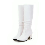 Funki Buys | Boots | Women's Knee High Block Heeled Boots