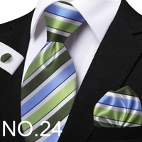 Funki Buys | Neckties | Men's Classic Striped Jacquard Tie Set