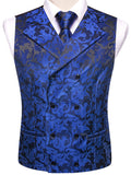 Funki Buys | Vests | Men's 4 Pcs Formal Floral Tie Vest Set