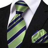 Funki Buys | Neckties | Men's Classic Striped Jacquard Tie Set