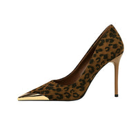 Funki Buys | Shoes | Women's Leopard Print Stilettos Metal Heel