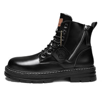 Funki Buys | Boots | Men's High Top Boots Men's Leather Shoes