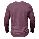 Funki Buys | Shirts | Men's Casual Long Sleeve Henly Shirt