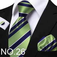 Funki Buys | Neckties | Men's Classic Striped Jacquard Tie Set