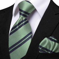 Funki Buys | Neckties | Men's Classic Striped Jacquard Tie Set