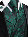 Funki Buys | Vests | Men's 4 Pcs Formal Floral Tie Vest Set