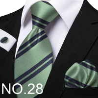 Funki Buys | Neckties | Men's Classic Striped Jacquard Tie Set