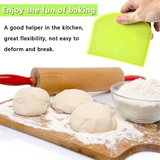 Funki Buys | Cooking Scrapers | Plastic Cake Spatula Dough Scraper